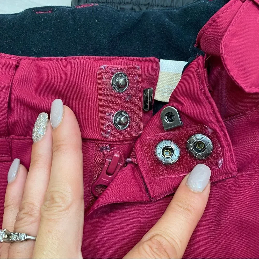 Roxy Girls Backyard Snow Pants‎ Fuchsia Pink Size Large